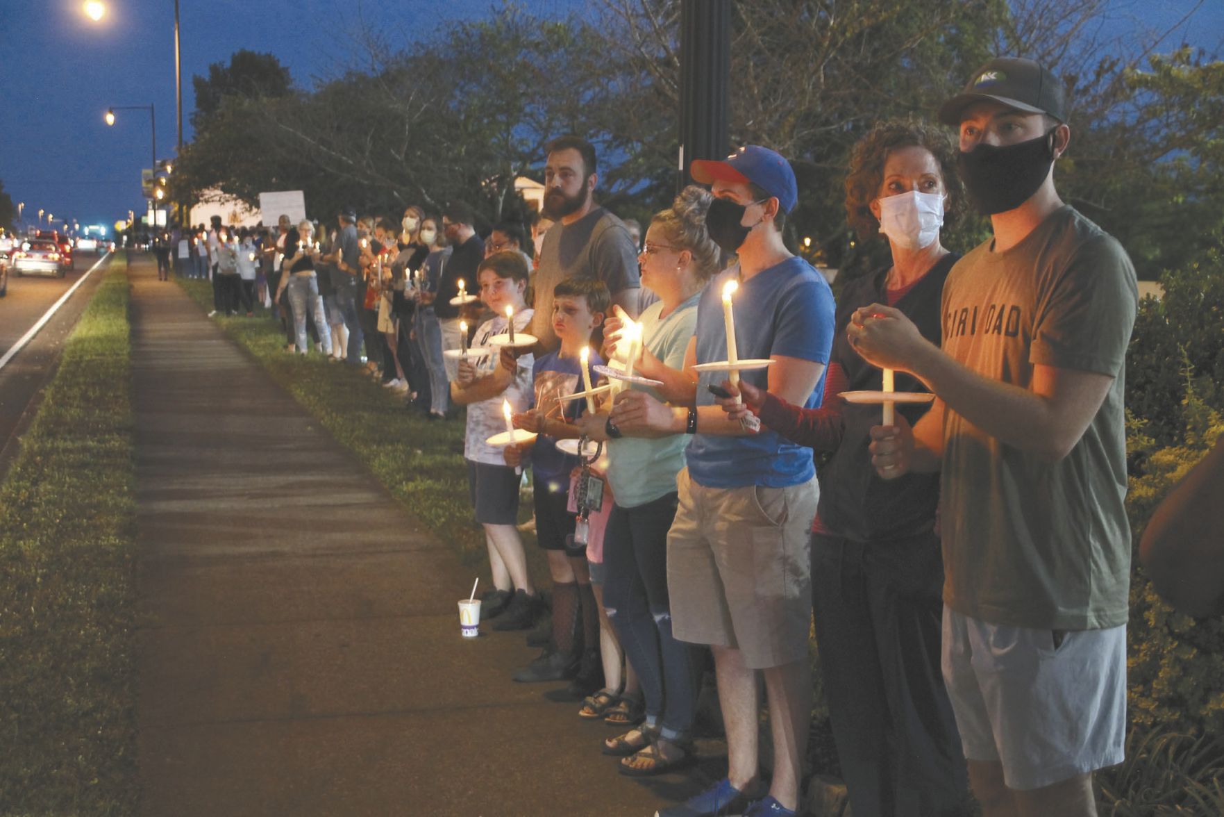 Vigil crowd